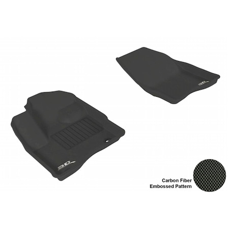 3D Maxpider FORD TAURUS 2010-2014 KAGU BLACK R1 POST Floor Mat L1FR01811509